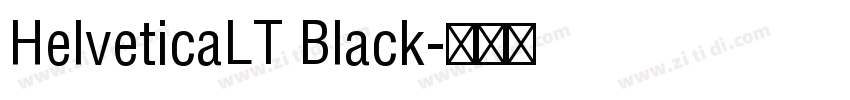 HelveticaLT Black字体转换